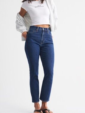 Ultra high rise ankle straight